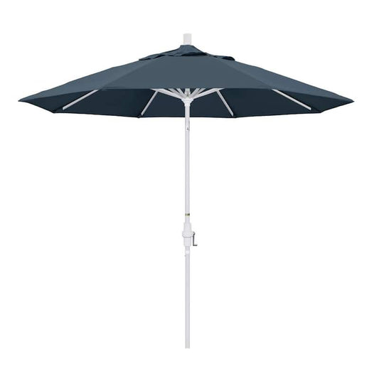 9 ft. Aluminum Collar Tilt Patio Umbrella in Sapphire Pacifica