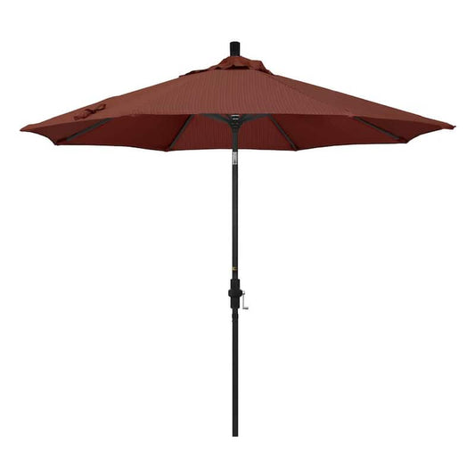 9 ft. Aluminum Collar Tilt Patio Umbrella in Terrace Adobe Olefin