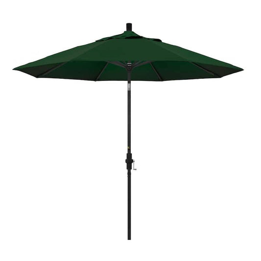 9 ft. Aluminum Collar Tilt Patio Umbrella in Hunter Green Pacifica