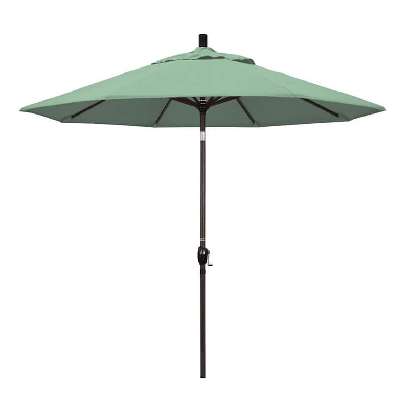 9 ft. Aluminum Push Tilt Patio Umbrella in Spa Pacifica