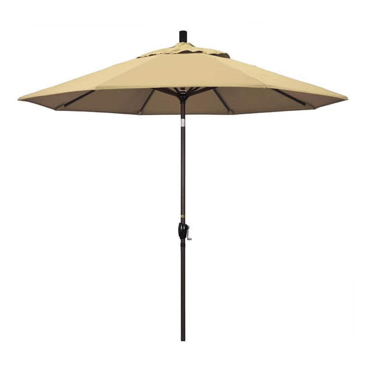 9 ft. Aluminum Push Tilt Patio Umbrella in Beige Pacifica