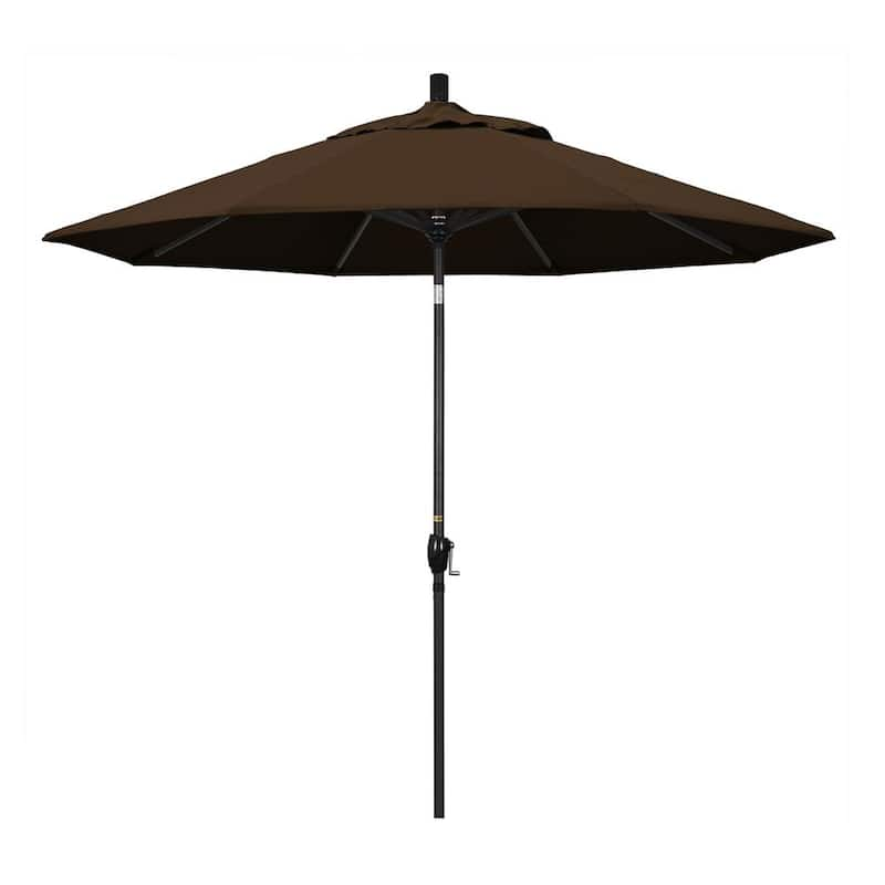 9 ft. Aluminum Push Tilt Patio Umbrella in Mocha Pacifica