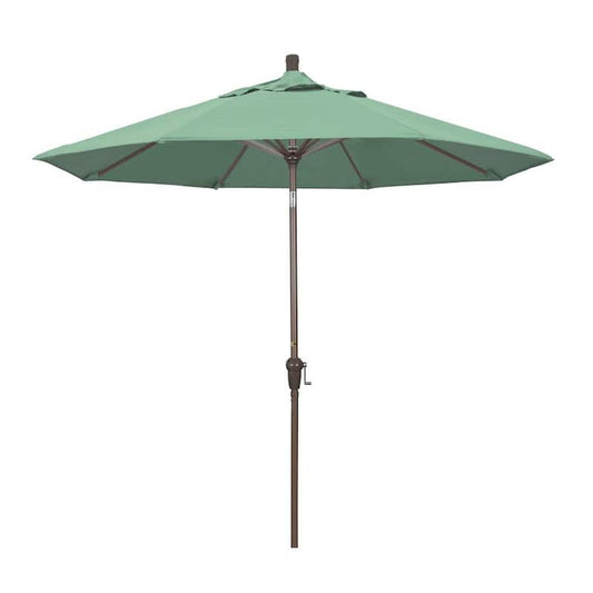 9 ft. Aluminum Auto Tilt Patio Umbrella in Spa Pacifica