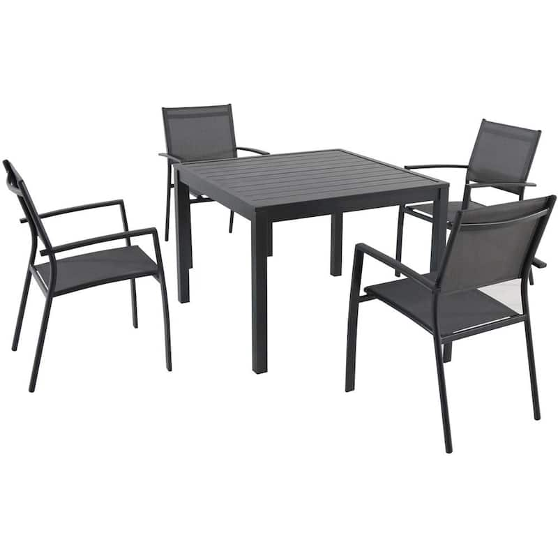 Nova 5-Piece Aluminum Square Outdoor Dining Set