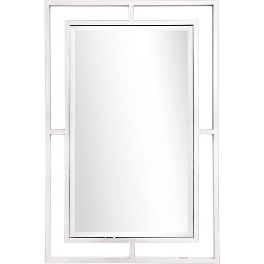 Addisson 42 in. x 28 in. Modern Rectangle Framed Decorative Mirror