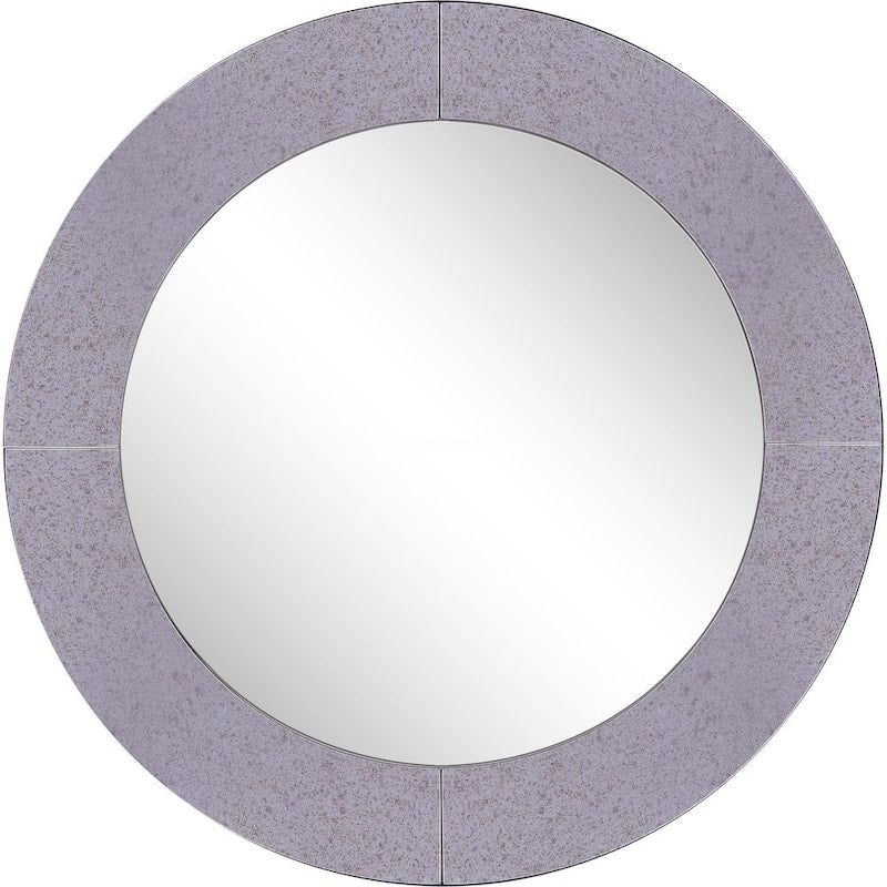 Rachel 30 in. x 30 in. Modern Round Framed Decorative Mirror