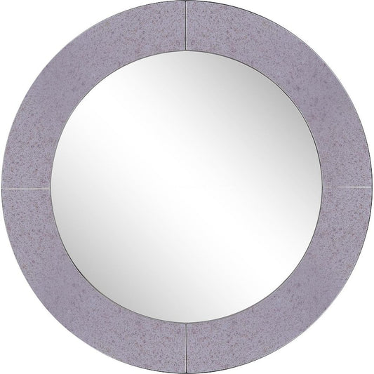 Rachel 30 in. x 30 in. Modern Round Framed Decorative Mirror