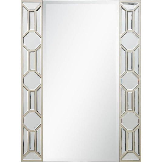 Lilian 26 in. x 35 in. Modern Rectangle Framed Decorative Mirror