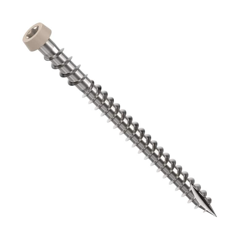 #10 2-1/2 in. 316 Stainless Steel Composite Sand Premium Star Drive Flat Undercut Screws (350-Count)