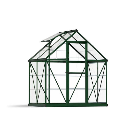 Harmony 6 ft. x 4 ft. Green/Clear DIY Greenhouse Kit