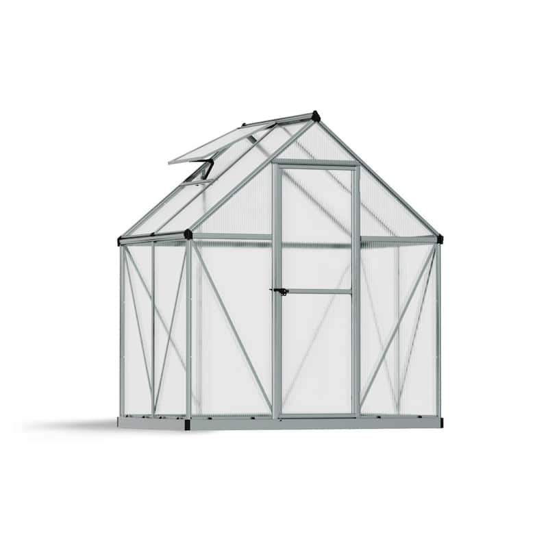 Mythos 6 ft. x 4 ft. Silver/Clear DIY Greenhouse Kit