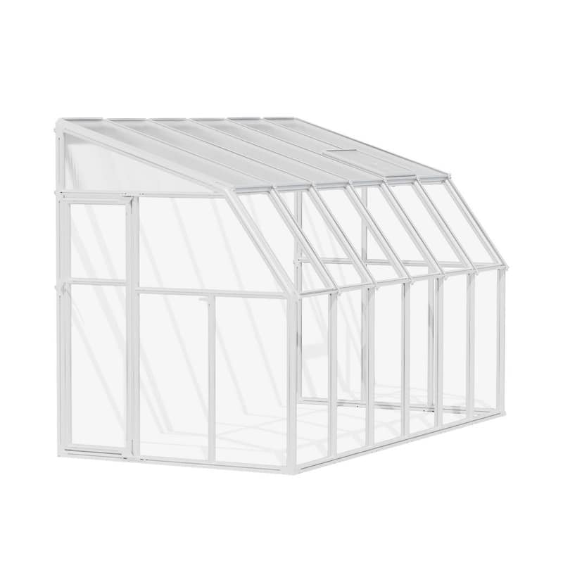 Sun Room 8 ft. x 12 ft. White/Clear Patio Enclosure and Solarium