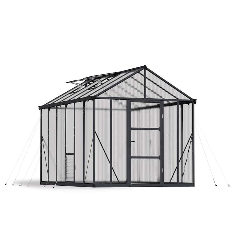 Glory 8 ft. x 12 ft. Gray/Diffused DIY Greenhouse Kit