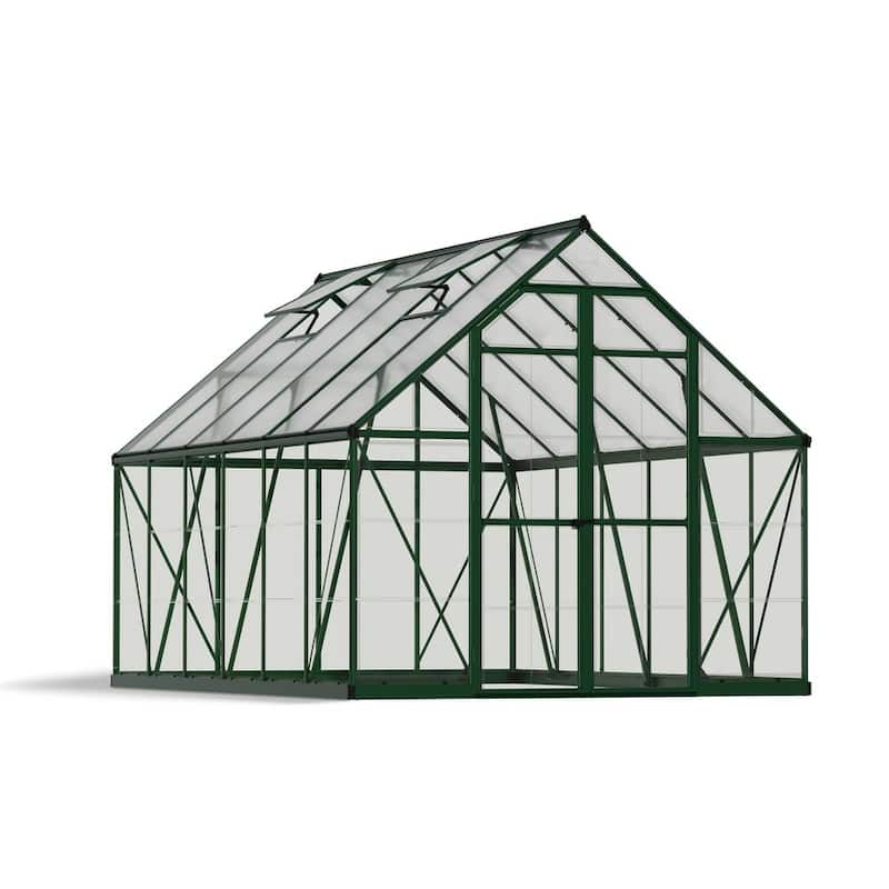 Balance 8 ft. x 12 ft. Hybrid Green/Clear DIY Greenhouse Kit