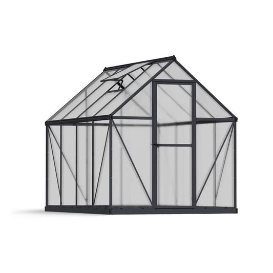 Mythos 6 ft. x 8 ft. Gray/Clear DIY Greenhouse Kit