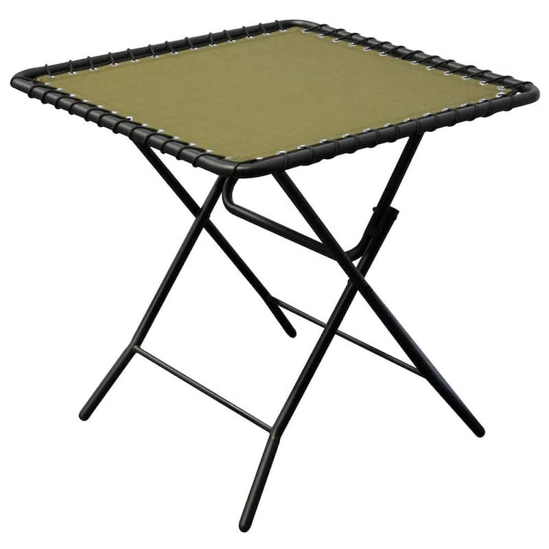 Beige Textiline Patio Folding Table