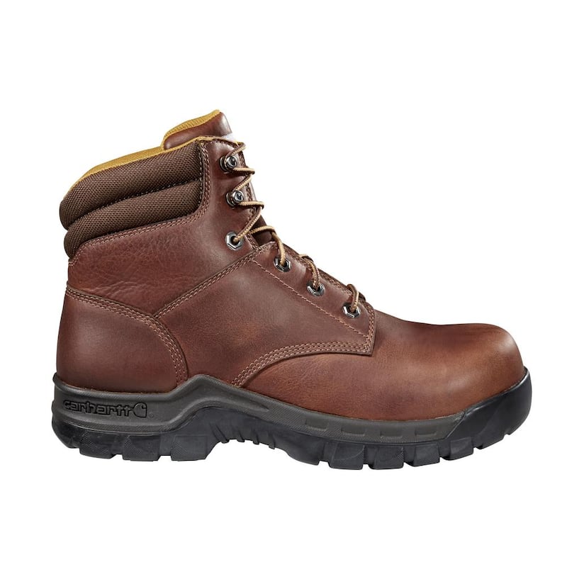 Men's Rugged Flex 6 in. Work Boot-Composite Toe-Brown Lace Up 010.5W