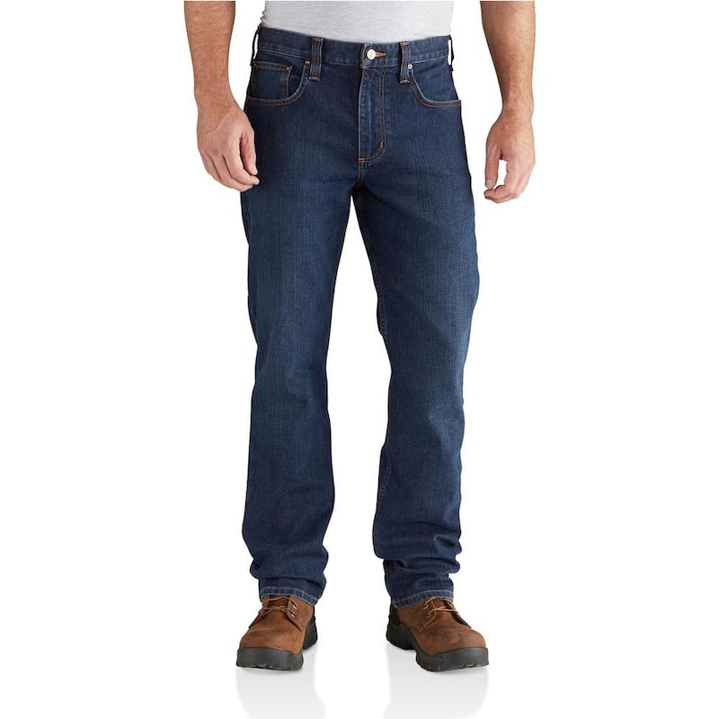 Men's 40 in. x 32 in. Superior Cotton/Polyester Rugged Flex Relaxed Straight Jean