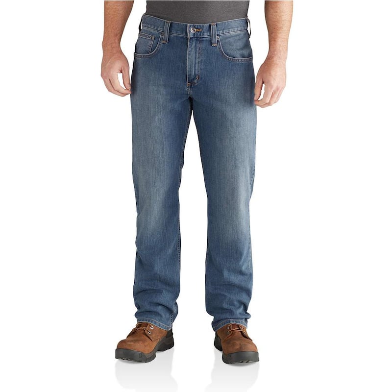 Men's 40 in. x 34 in. Coldwater Cotton/Polyester Rugged Flex Relaxed Straight Jean