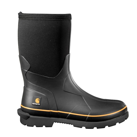 Men's 011.5M Black Neoprene Upper Waterproof Vulcanized Rubber Soft Toe 10 in. Boot CMV1121