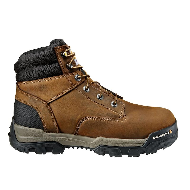 Men's Ground Force Waterproof 6 inch Work Boot - Soft Toe - Brown 10(M)