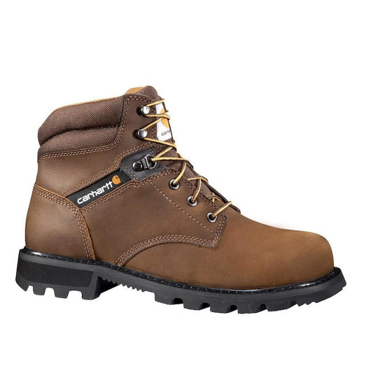 Men's Traditional 6'' Work Boots - Steel Toe - Brown Size 15(W)