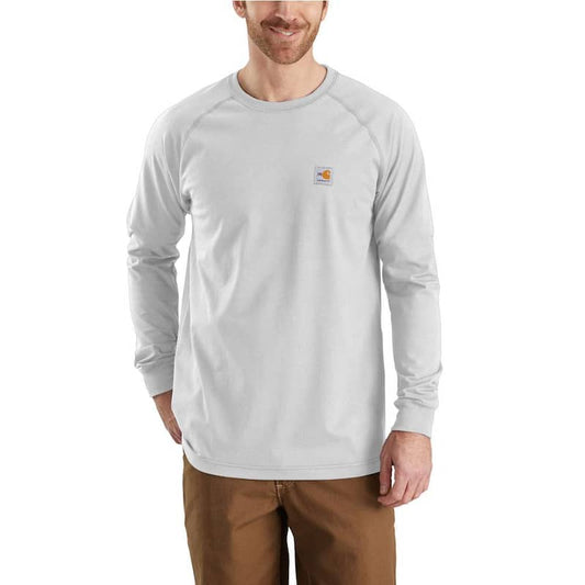 Men's Regular Medium Light Gray FR Force Long Sleeve T-Shirt