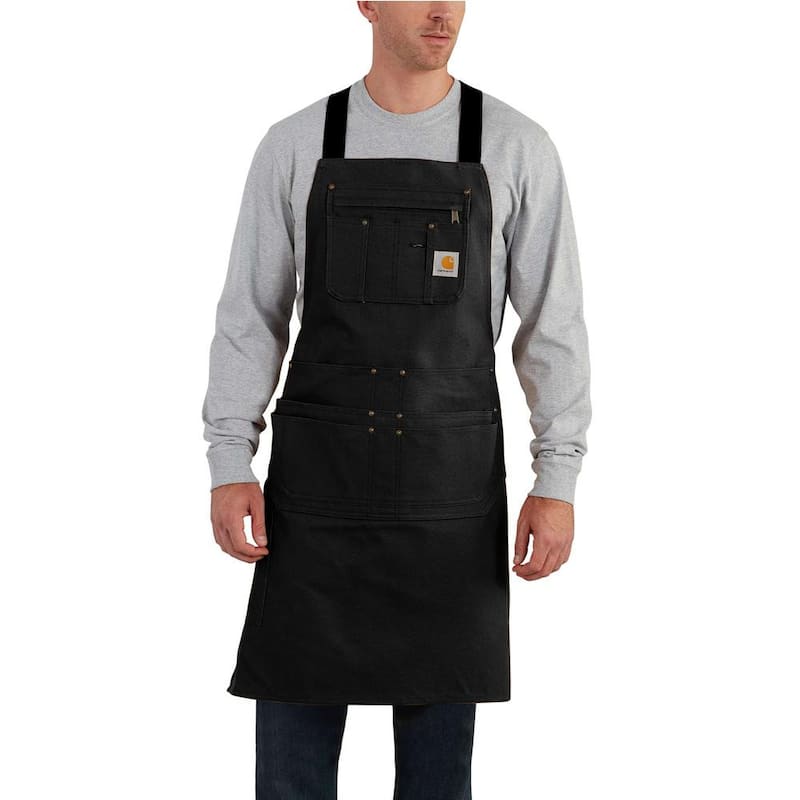 Men's OFA Black Cotton Apron