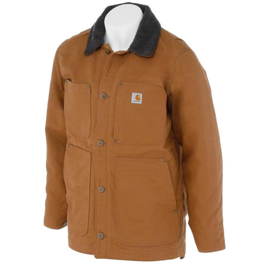 Men's Regular Medium Brown Cotton Full Swing Chore Coat