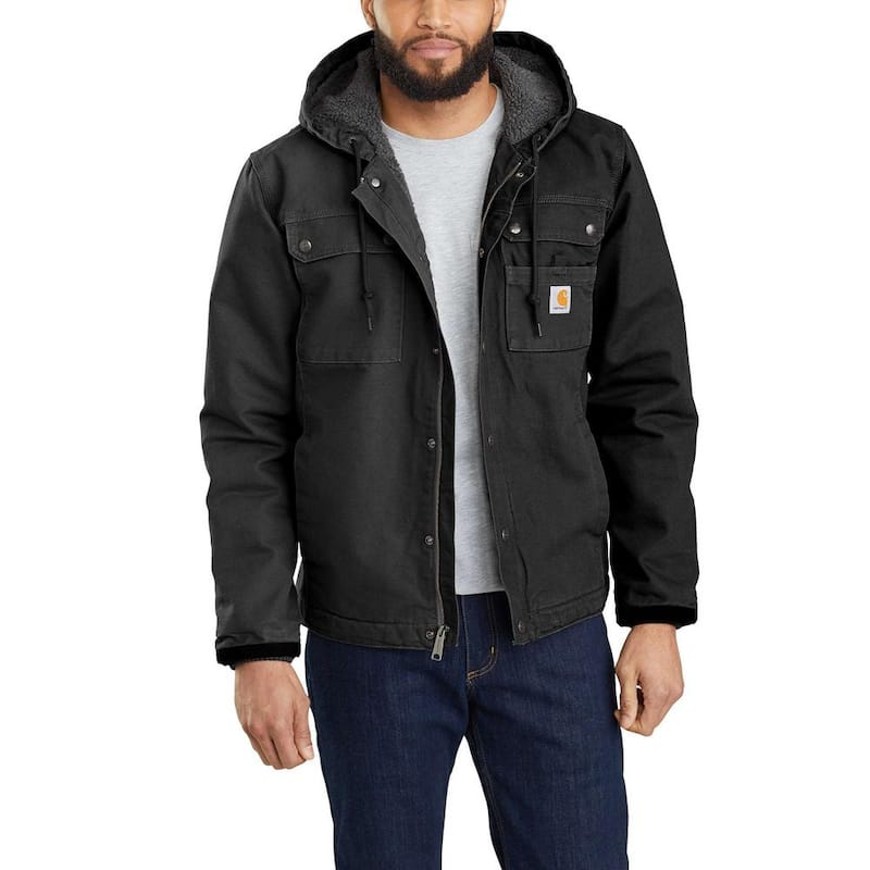 Men's Small Black Cotton Washed Duck Bartlett Jacket