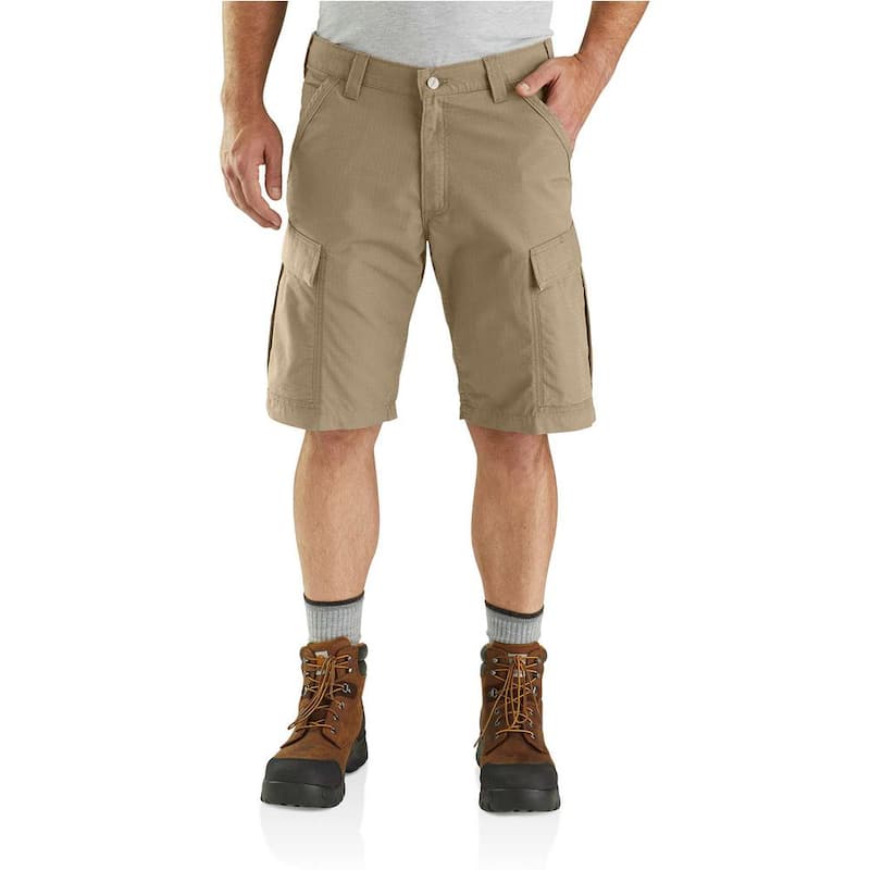 Men's 44 in. Dark Khaki Cotton/Polyester/Elaster Force Broxton Cargo Short