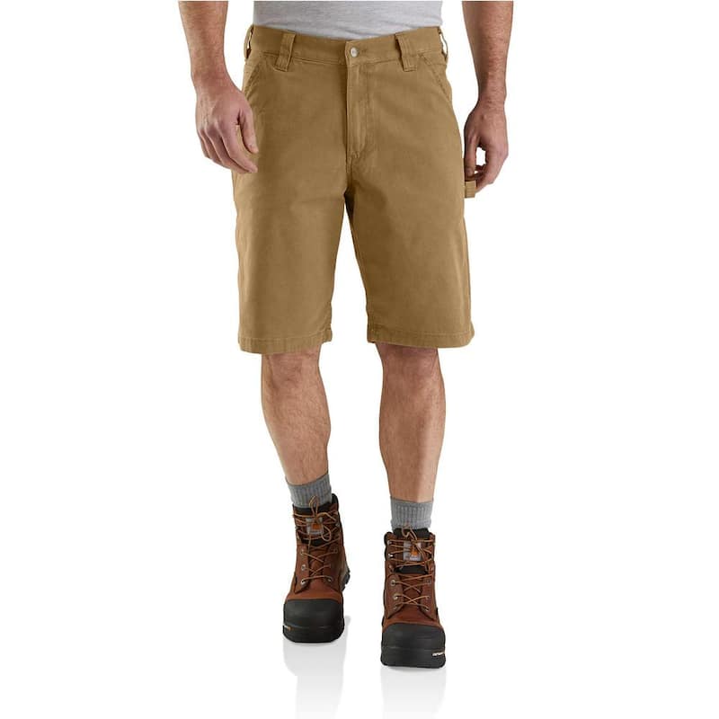 Men's 36 in. Hickory Cotton/Spandex Rugged Flex Rigby Work Short