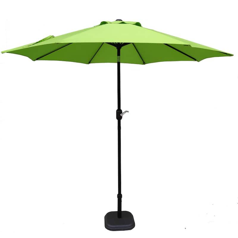 9 ft. Steel Market Patio Umbrella with Tilt in Light Green