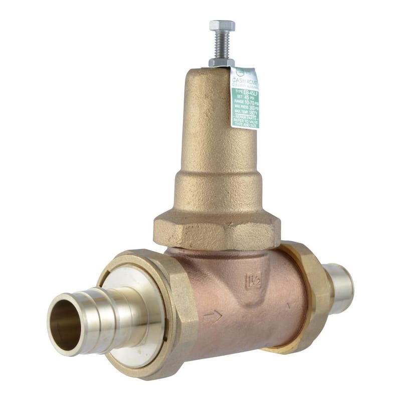 1-1/2 in. EB45 Double Union PEX-A Expansion Bronze Pressure Regulating Valve