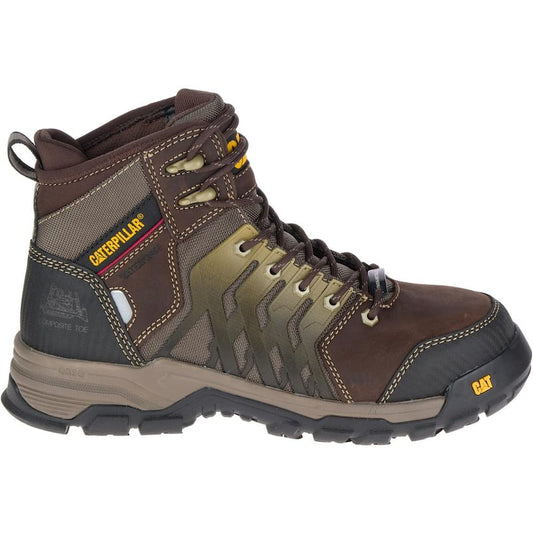 Men's Induction Waterproof 6'' Work Boots - Composite Toe - Worn Brown Size 7(W)