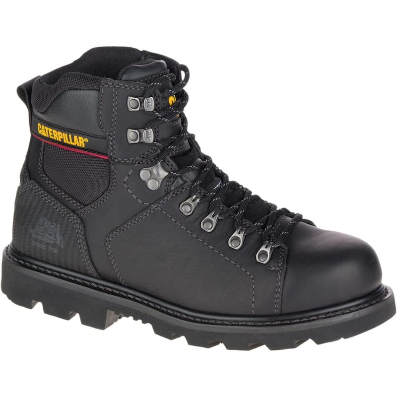 Men's Alaska 2 Waterproof 6'' Work Boots - Steel Toe - BLACK Size 9(M)