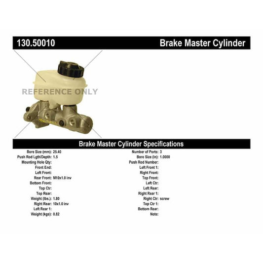 Brake Master Cylinder 1998-2002 Kia Sportage 2.0L