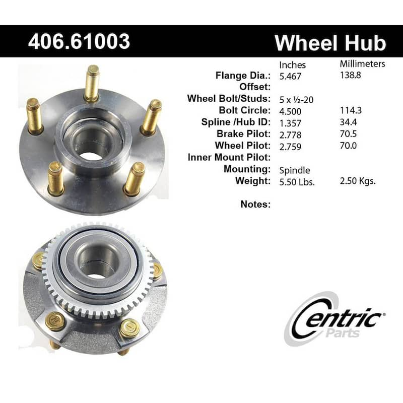 Wheel Bearing and Hub Assembly 1995 Ford Mustang