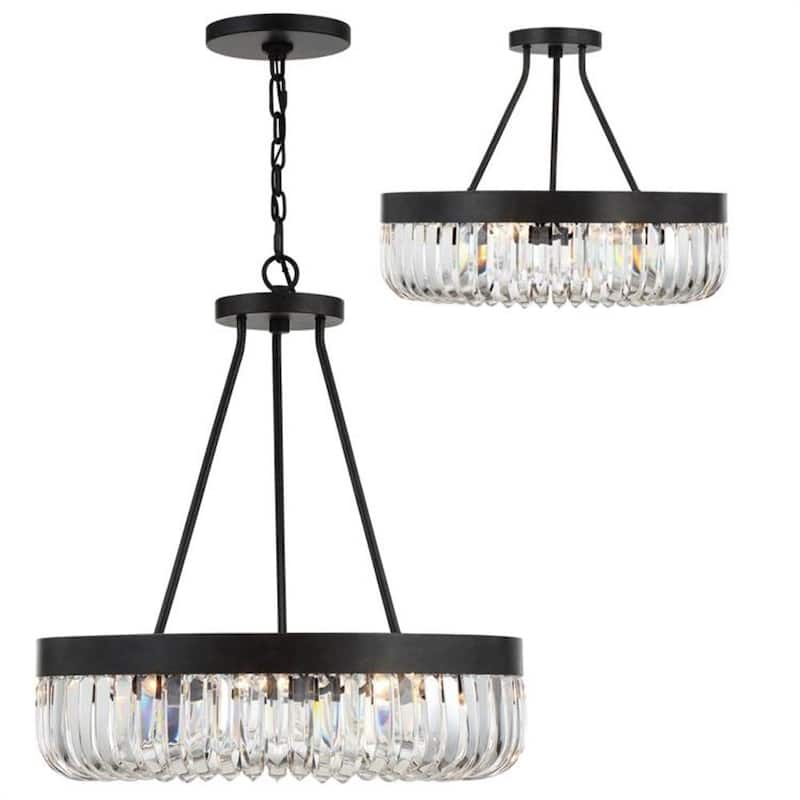 Alister 8-Light Charcoal Bronze Chandelier