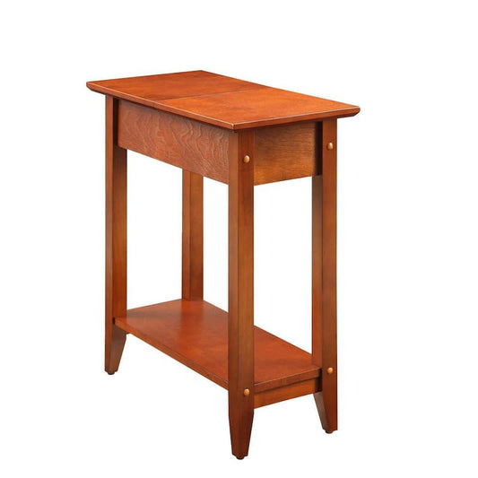 American Heritage Cherry Flip Top End Table