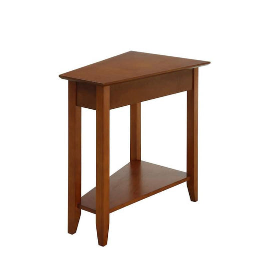 American Heritage Cherry Wedge End Table