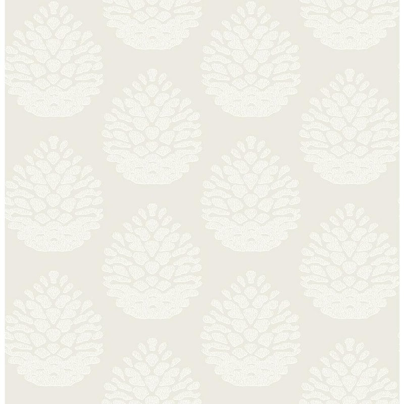 Totem Eggshell Pinecone Paper Strippable Roll (Covers 56.4 sq. ft.)