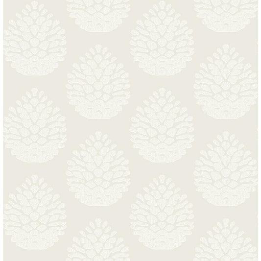 Totem Eggshell Pinecone Paper Strippable Roll (Covers 56.4 sq. ft.)