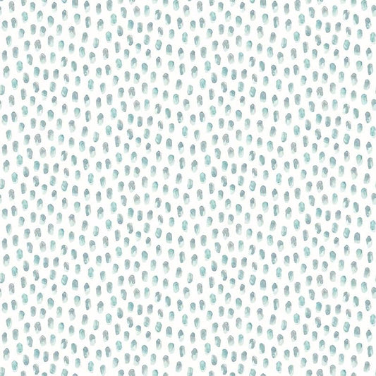 Sand Drips Aqua Painted Dots Paper Strippable Roll (Covers 56.4 sq. ft.)