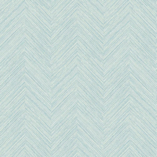 Caladesi Teal Faux Linen Paper Strippable Roll (Covers 56.4 sq. ft.)