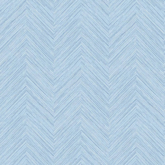 Caladesi Light Blue Faux Linen Paper Strippable Roll (Covers 56.4 sq. ft.)