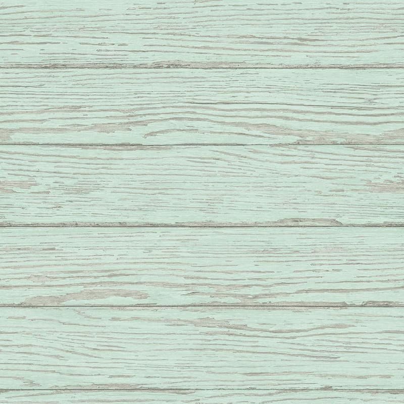 Rehoboth Mint Distressed Wood Paper Strippable Roll (Covers 56.4 sq. ft.)