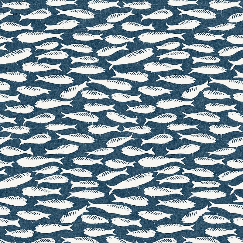 Nunkie Navy Sardine Wallpaper