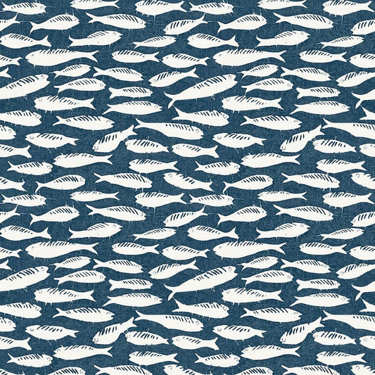 Nunkie Navy Sardine Wallpaper