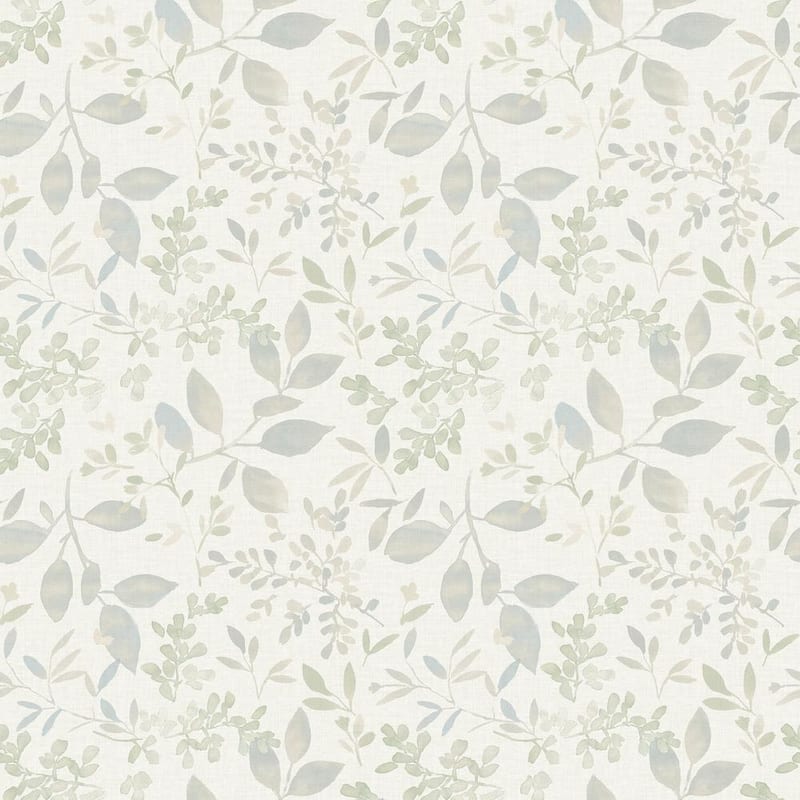 Tinker Teal Woodland Botanical Wallpaper